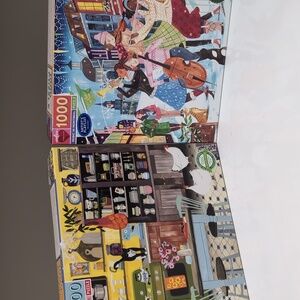 Eeboo 1000 Piece Jigsaw Puzzles Set Of 2